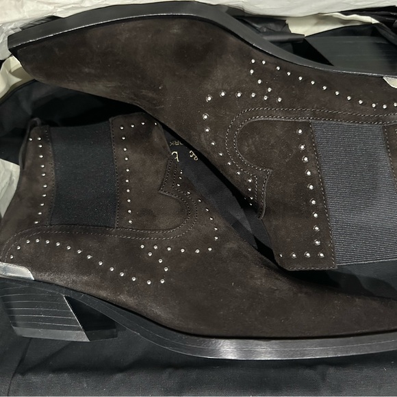 Rag & Bone Black Ankle Boots with Studded Design